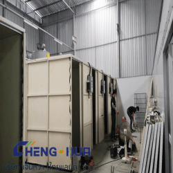 Paint spraying system for factory