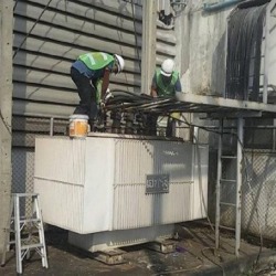 Install electric transformers