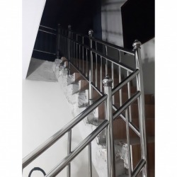 Made stainless steel stair railing