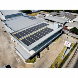 Installation of solar cells factory 200 KW