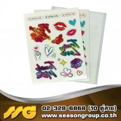 รับพิมพ์สติ๊กเกอร์แทททูติดร่างกาย Tattoo Sticker ไม่มีขั้นต่ำ ราคาถูก