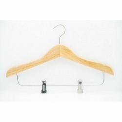 Wooden Hanger with Clip