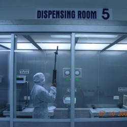 ห้องชั่งยา (Dispensing Booth)-รับออกแบบและสร้างห้องคลีนรูม คลีนแอร์ โปรดักท์