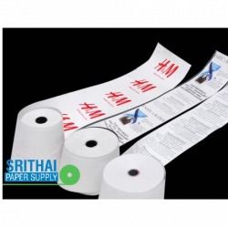 Receipt paper production, logo printing on the back