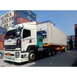 Tractor truck for container with generator set and 5-million-baht transportation insurance