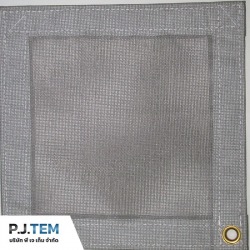 โรงงานผลิตผ้าใบกันฝุ่นก่อสร้าง Mesh Sheet สีเทา