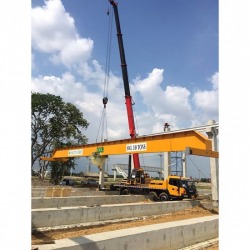 Installing a 10 ton factory crane