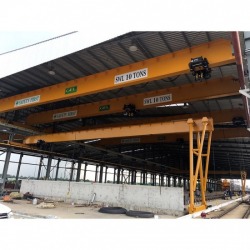 Installing a 10 ton factory crane