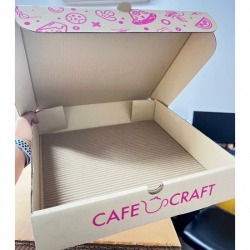 Production of die-cut corrugated boxes with insert lids