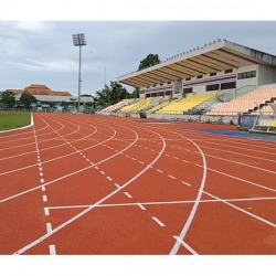 Running track floor - Synthetic sports field, IAAF standard, synthetic rubber treadmill for exercise