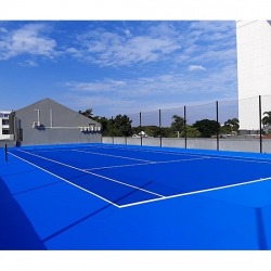 Standard sports flooring, ITF tennis court, basketball court, Portable badminton court.