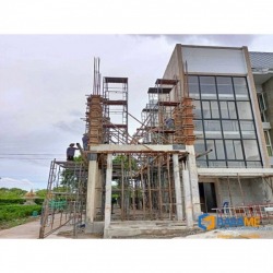 Renovation of factory buildings with materials to prevent corrosion from seawater.