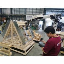 Automatic Robot for Manufacturing Wood Pallets