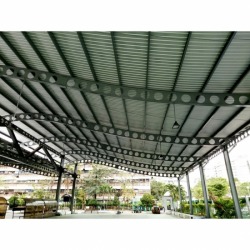 Structural steel outdoor roof cellular beam