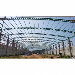 Manufacture of cellular beam steel structure