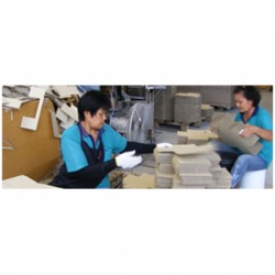 Production of paper boxes