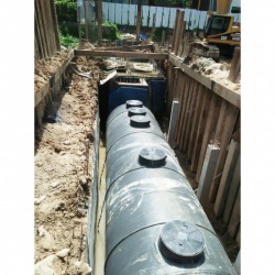 Installing the Phuket Waste Water Treatment Tank