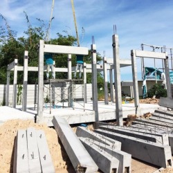 Production of prefabricated beams, Chonburi