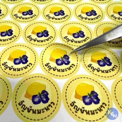 Making product stickers in Pathum Thani