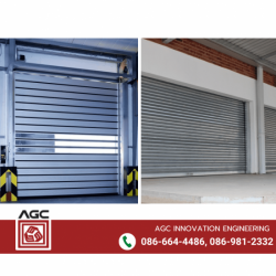 รับติดตั้งประตูม้วนไฮสปีด ราคาถูก Roller Shutter Doors