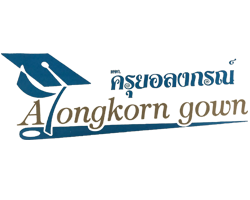 Rent a ruffled dress, Rangsit University, graduation gown of the Thai Chamber of Commerce cut for rent