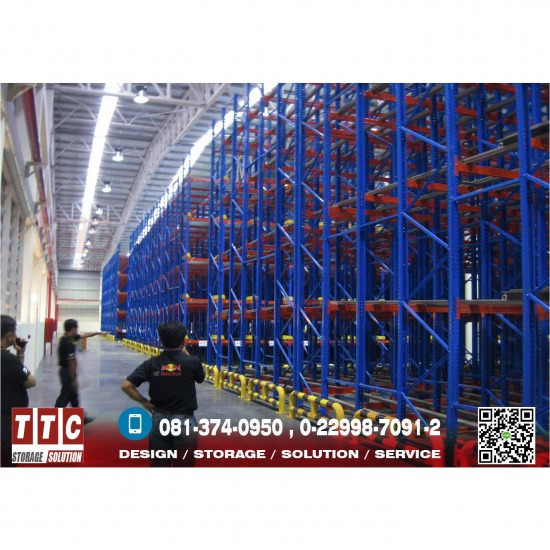 Push Back Pallet Racking System แร็ควางสินค้า  โรงงานผลิตแร็ค  Rack  แร็ควางสินค้าราคาโรงงาน 