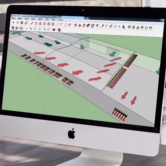 ออกแบบ 3D และนำเสนออุปกรณ์ ระบบระบายอากาศอาคาร 