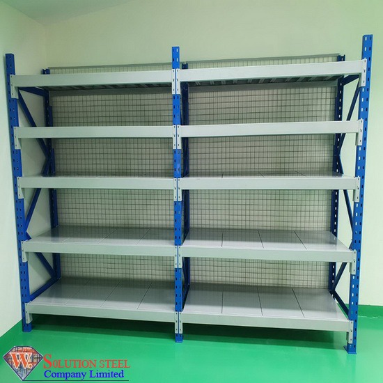 Medium Rack ปูไม้อัด แผ่นเหล็ก | ศูนย์รวมชั้นวางสินค้าอุตสาหกรรม - ดับบ ...