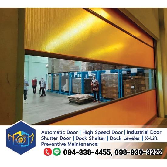 ประตูไฮสปีด (High speed door)  ผู้จำหน่ายและติดตั้งระบบประตูเลื่อนอัตโนมัติ  ประตูไฮสปีด  ประตูผ้าใบ  ประตูอุตสาหกรรม  ประตูสไลด์เลื่อนขึ้นด้านบน  ประตูโอเวอร์เฮด  ประตูอัตโนมัติบานเลื่อนชน  ซ่อมประตูอัตโนมัต  ประตูรั้วอัตโนมัติแบบเลื่อน  ประตูอุตสาหกรรม นครปฐม 